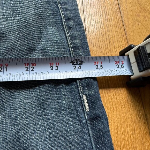 True Religion Size 40 Blue Dark Wash Denim Cotton Slim Fit Straight Leg Jeans - Picture 6 of 13